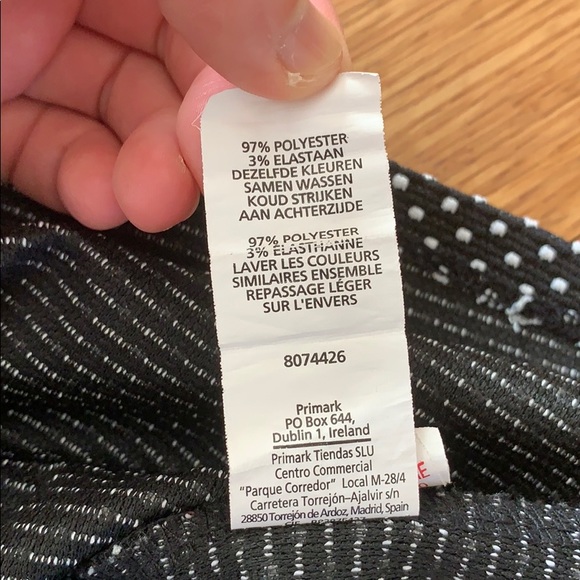 Primark Navy and White Polka Dot Peplum Top - Picture 4 of 5